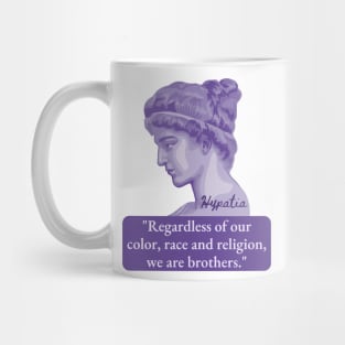 Hypatia of Alexandria Portrait and Quote Mug